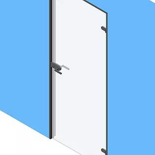 Двери в алюминиевом коробе